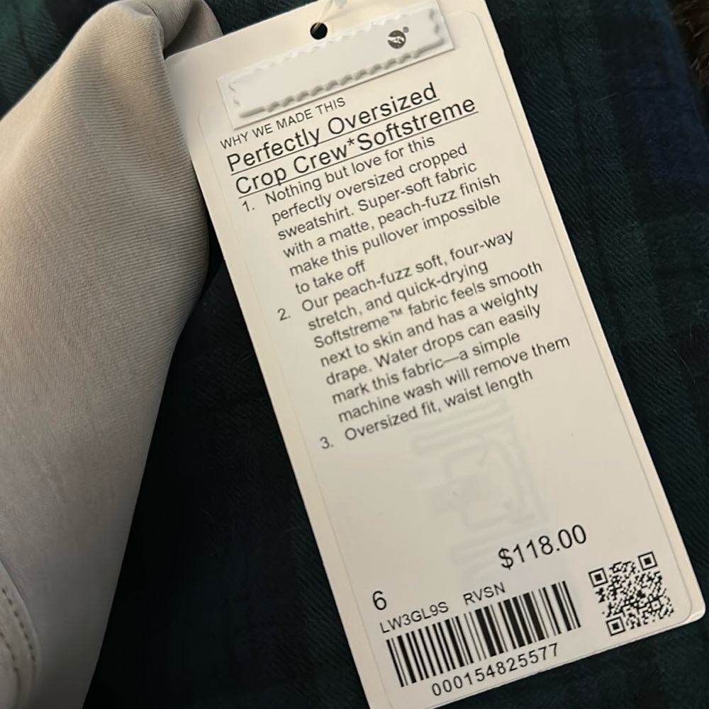 Lululemon perfectly cropped crew softstreme - Picture 5 of 5